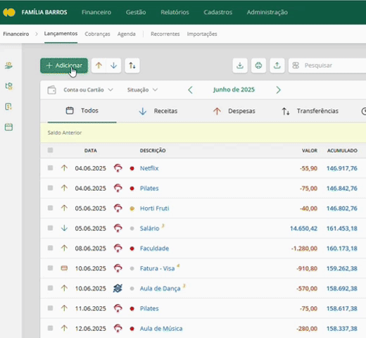 Barra de ferramentas