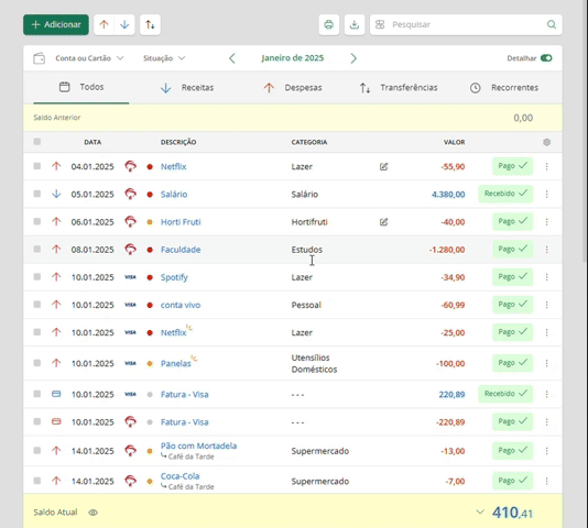 Configurando modelo de exportação