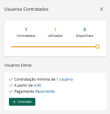 Contratando usuários