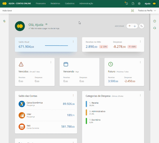 Visualizar as alterações de um lançamento na auditoria