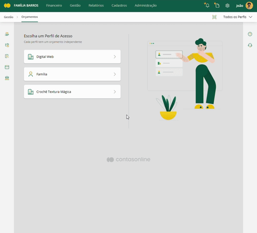 Gerando um orçamento