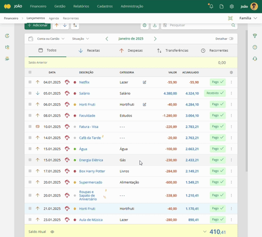 Utilizando o filtro simples