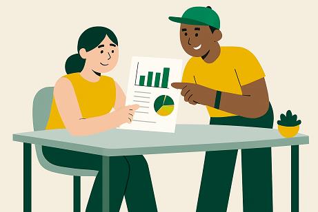 Acompanhando relatório financeiro