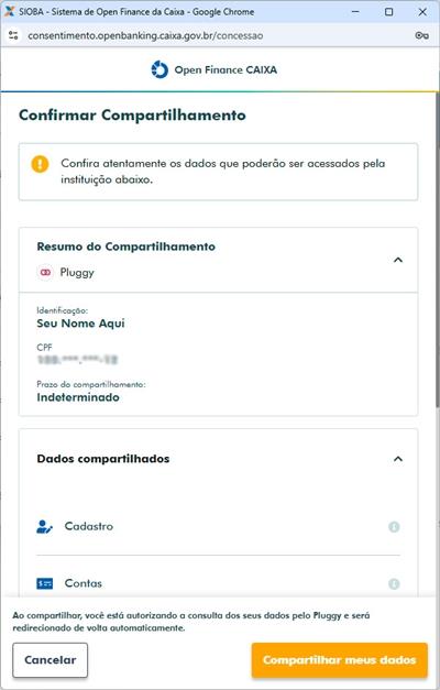 Compartilhamento de dados