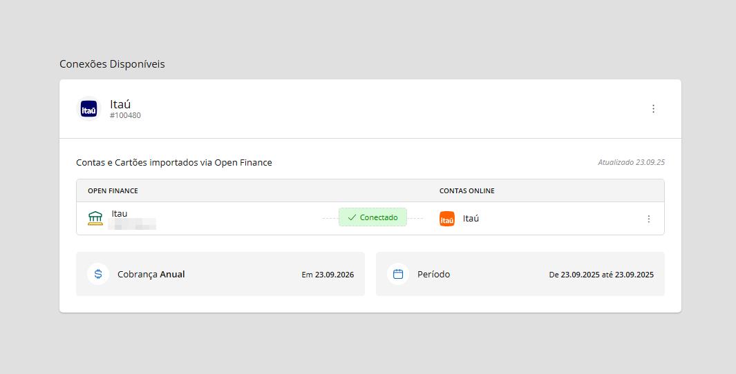 Conexões Disponíveis