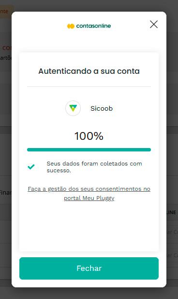 Autenticação concluída