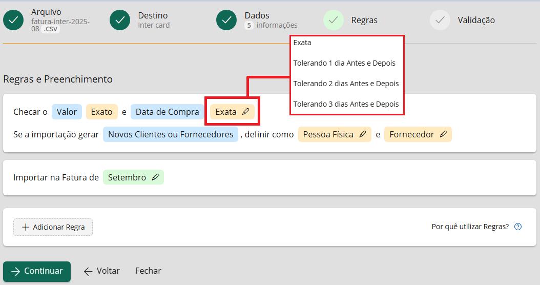 Regras e Preenchimento