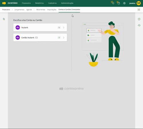 Visualizando e classificando transações