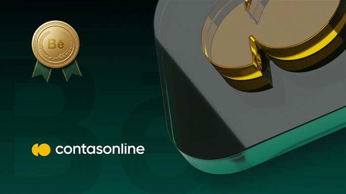 Contas Online é destaque na categoria Marca do Behance