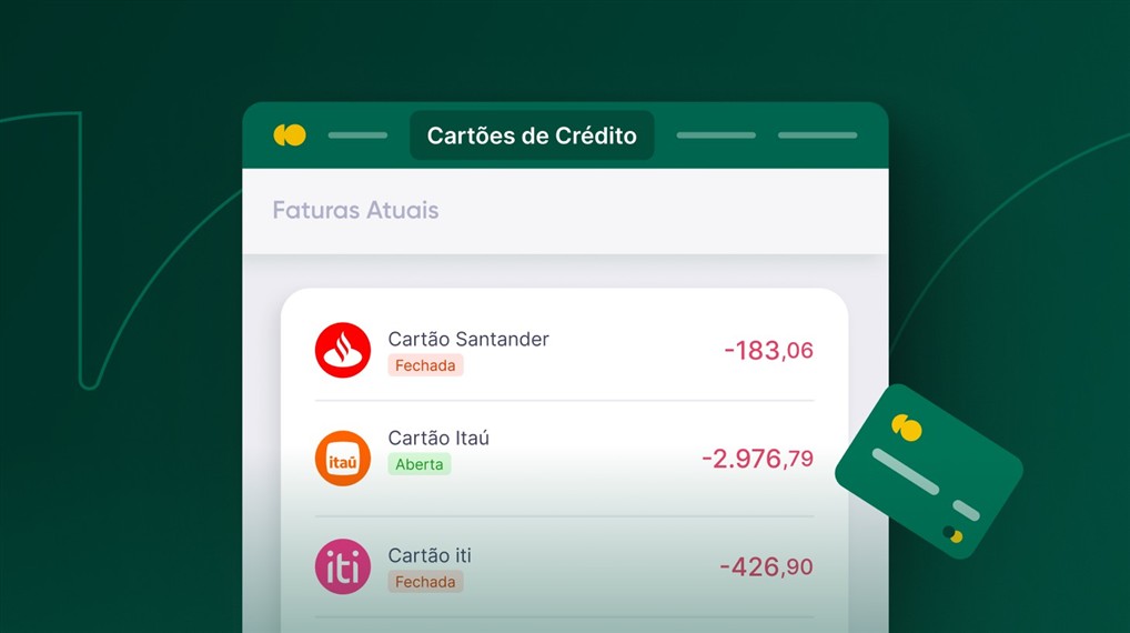 Como importar registros de cartão de crédito