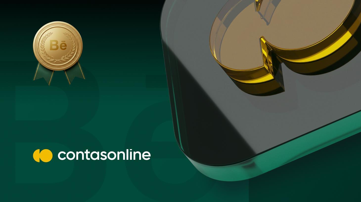 Contas Online é destaque na categoria Marca do Behance