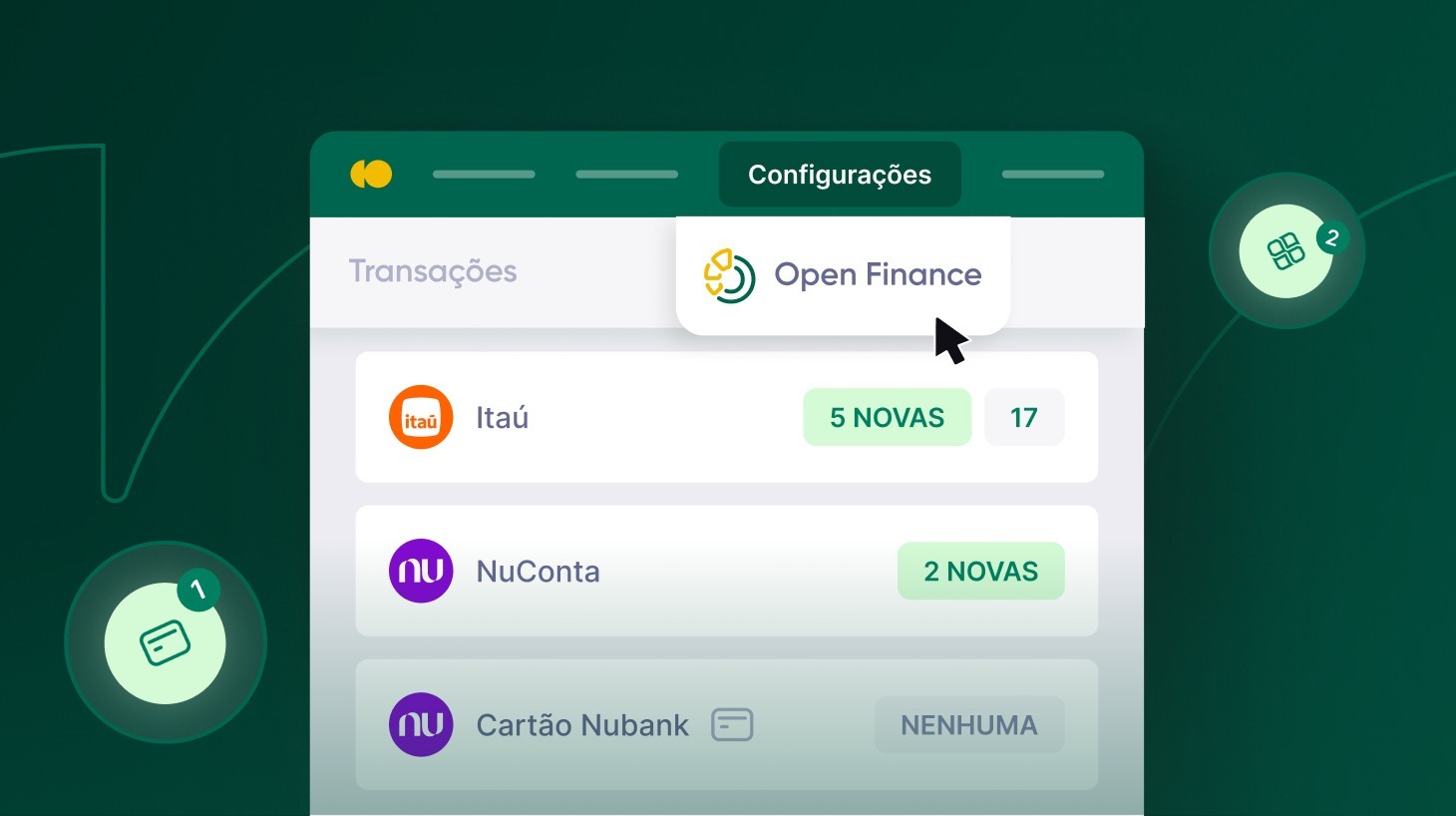 Conexão Bancária Automática (Open Finance) no Contas Online